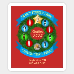 2022 Christmas Wreath • Fancy Forest Farm Sticker